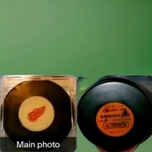 1972-75 VINTAGE AHL VIRGINIA WINGS GAME PUCK CCM ART ROSS CONVERSE Made In 🇺🇸  - Picture 1 of 9