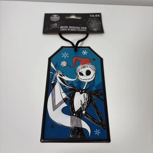 DISNEY'S The NIGHTMARE BEFORE Christmas Metal Hanging Sign New Halloween - Picture 1 of 11