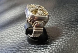 Constantino Ring – Sterling Silver 925 Maltese Cross Design Diamond Used - Picture 1 of 7