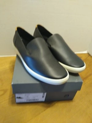 ECCO Soft 7 Women EU 42 US 11 11.5 Black Leather Slip on Fashion Sneaker Comfort - Image 1 of 4