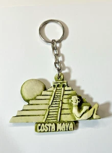 Cosa Maya Souvenir Keychain Key Ring Pyramid Aztec Mayan Ruins Travel - Bild 1 von 4