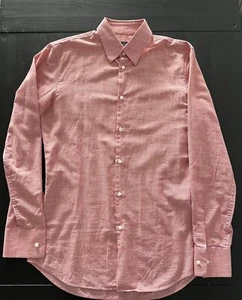 Dsquared2  Men's Red Cotton Tailor Dean Classic Shirt - Picture 1 of 7