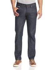 Gilded Age Baxten Raw Selvedge Men's Slim Straight Jeans MADE IN USA $269 NEW 32