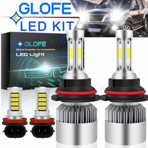 For Nissan Pathfinder 05-12 - 4X White LED Headlight Hi/Lo Beam + Fog Light Bulb - Picture 1 of 8