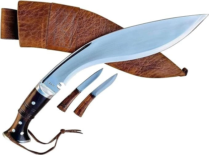Hoja forjada a mano Gurkha Full Tang Kukri -13" hoja Primera Guerra Mundial histórica Khukuri Foto 1 de 4