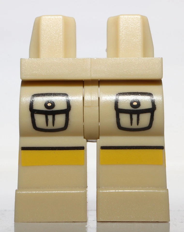 Lego Bronceado Caderas y Piernas Bolsillos de Carga Frontales Patrón Rayas Amarillas Foto 1 de 1