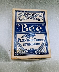 Circus Circus Casino Playing Cards Vintage Original Las Vegas Bee  Blue - Picture 1 of 5