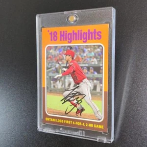 Shohei Otani print autograph card 316 Baseball Extra 316 topps MLB one-of-a-kind - Picture 1 of 7