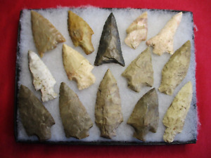 AUTHENTIC INDIAN Arrowheads LOT 1. BIGGEST ONE. 3. 1/4. INCHES