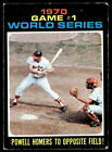 1971 Topps #327 1970 World Series Game 1: Powell Homers Opposite Field! Orioles