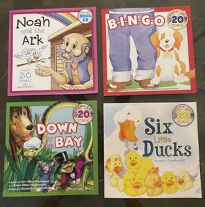 Noah’s Ark Bingo Six Little Ducks Kids Nursery Rhymes Story Books with Music CD - Picture 1 of 2