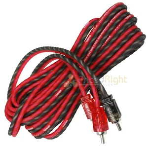 DS18 16 FT 2 Channel Shielded Twisted Ultra Flex Interconnect Audio RCA Cable - Picture 1 of 6
