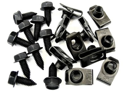 Tornillos de cuerpo y clips de tuerca en U CHRYSLER - 5/16-18 x 13/16" - 1/2" hexagonal - 20 piezas (10ea) #392 Foto 1 de 4