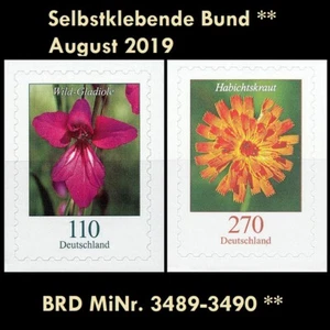 BRD MiNr. 3489-3490 ** Selbstklebende Bund August 2019, postfrisch - Picture 1 of 3