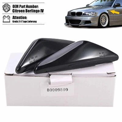 Coppia frecce laterali LED nere fumè per BMW Serie 3 E46 Coupè Cabrio 03-07 - Immagine 1 di 4