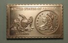 1836 50 CENTS LIBERTY CAPPED BUST HALF 1/2 DOLLAR NUMISTAMP MEDAL MORT REED 1975