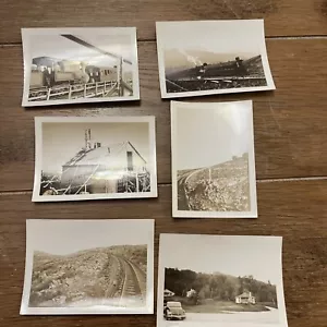 Cog Railway Mt Washington, NH, 1935, 6 foto autentiche originali, treno ferroviario - Foto 1 di 12