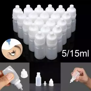 5/15ml Plastic Squeezable Dropper Bottles Eye Liquid Dropper Refillable Hot Sale - Picture 1 of 14