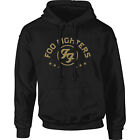 Foo Fighters - Official Unisex Pullover Hoodie: Arched Stars - Black Cotton