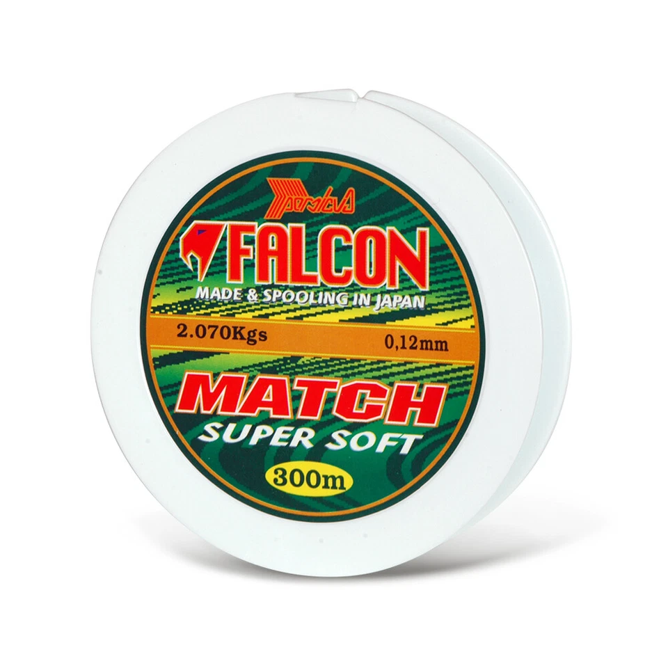 MONOFILO NYLON FALCON MATCH 300 MT PESCA BOLOGNESE SURFCASTING MADE IN JAPAN - Immagine 1 di 2