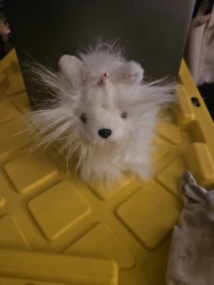 Ganz Webkinz White and Pink Yorkie Plush - Image 1 of 3