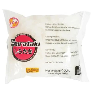 City Aroma Shirataki Nudeln (Udon Nudeln form) 20x200g Konjak Nudeln Konjac nood - Bild 1 von 2