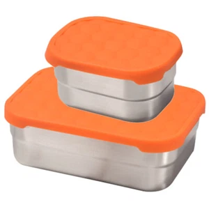 2Pcs Storage Stainless Steel Snack Containers For Kids Storage Home - Picture 1 of 12