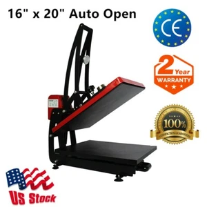 US Stock 110V 16"x20" Auto Open Heat Press Machine Vertical Version for T-shirt - Picture 1 of 11