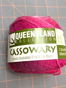 Queensland Collection Yarn, Cassowary, Pink Lake, 3.52oz, 380yrds #1 Superfine - Picture 1 of 2