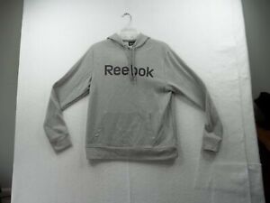 Mens Reebok Activewear Gray thin Pullover Hoodie Size Med. Ex Cond!