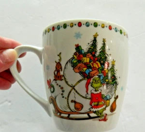 NEU Dr. Seuss How The Grinch Stole Weihnachten Porzellan Kaffee Tee Becher 14oz - Bild 1 von 5