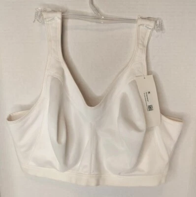 Playtex 18 Hour Active Lifestyle Low Impact Wireless Bra 4159 White 42DDD NWT - Image 1 of 4