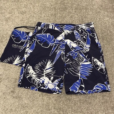 Polo Ralph Lauren Golf Mens Shorts 33 Blue Parrot Talk Swim Wicking NEW $125 - Image 1 of 4