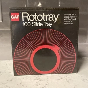 GAF Rototray 100 Slide Tray Projector Sawyer's 2 x 2 Slides NEW Sealed in Pack - Picture 1 of 4