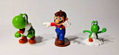 Lote de 3 figuras de Super Mario Bros Mario Yoshi CAKE TOPPERS Foto 1 de 4