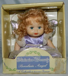 Victorian Beauty Porcelain Angel Doll Bisque Porcelain - Picture 1 of 4