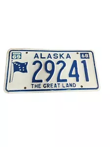1968 1969 Alaska License Plate The Great Land # 29241 - Picture 1 of 3