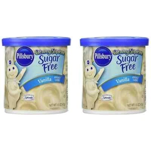 Pillsbury Creamy Supreme Sugar Free Vanilla Frosting (Pack of 2) (15 oz) - Picture 1 of 1
