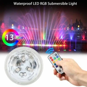 Telecomando RGB luce subacquea wireless brillante 3 LED lampada sommergibile - Foto 1 di 12