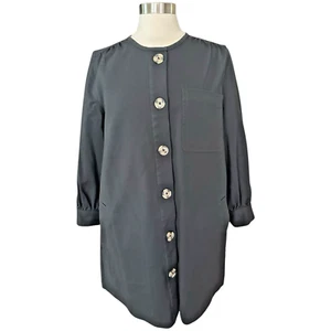 Biesen Kleid Damen Medium schwarz kurz Blake Minikleid Mantel sexy - Bild 1 von 23