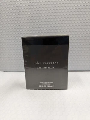 Spray Artisan Black de John Varvatos EDT para hombres 4,2 fl oz 125 ml nueva caja sellada Foto 1 de 4