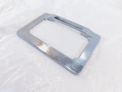 1988-1989 Honda Goldwing 1500 GL1500 Rear Chrome License Plate Trim Frame Cover - Imagem 1 de 4