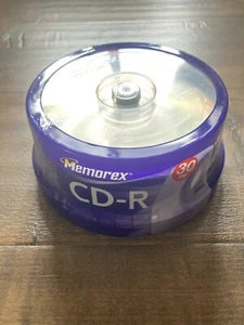 MEMOREX 52x 30Pack 700mb CD-R Sealed Pack Spindle Recordable Compact Discs - Picture 1 of 8