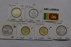 🧭 🇱🇰 LOTTO MONETE SRI LANKA POST INDIPENDENZA B66 #443 - Foto 1 di 2