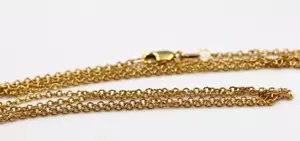 9ct Yellow Gold Belcher Cable Chain Necklace 50cm 2.79grams -Free Express Post - Bild 1 von 4