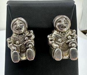 925 Vintage Carol Felley Geschichtenerzähler Ohrringe schwer 32,8 Gramm - Bild 1 von 5
