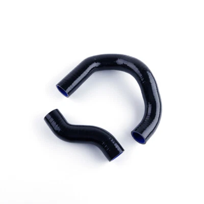 For 1968-1973 Nissan Datsun 510 1600 KA24DE Silicone Radiator Coolant Hose Black - Image 1 of 3