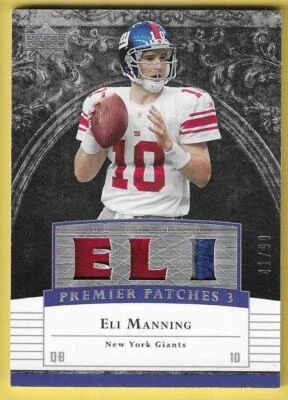 Camiseta deportiva UD Premier Patches Eli Manning Giants GU 2007 41/99 Foto 1 de 2