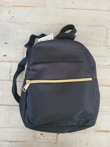 NWT Mini Black Backpack Fabric Girls Women's - Picture 1 of 6