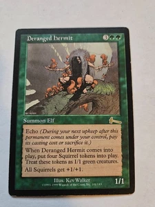 MtG Magic - Deranged Hermit (Urza's Legacy, 1999) (Good/Played) - Picture 1 of 2